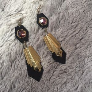 Gold Statement Earrings